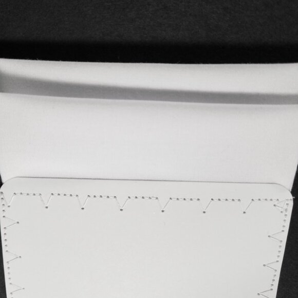 NEW White 100% Cotton Pre-Folded Pocket Square Handkerchief Insert - Picture 8 of 8